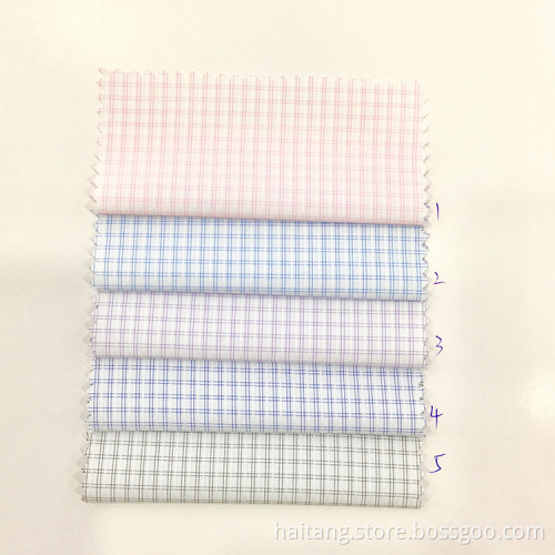 STOCK Fabric Dobby Microfiber fabric Sedate Check Fabric